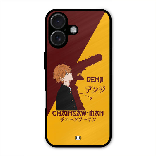 Denji Shadow iPhone 16 Mobile Back Cover - Anime PrintShield Case
