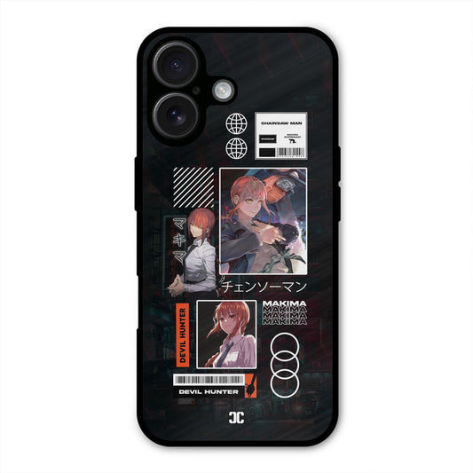 Devil Hunter Makima iPhone 16 Mobile Back Cover - Anime PrintShield Case