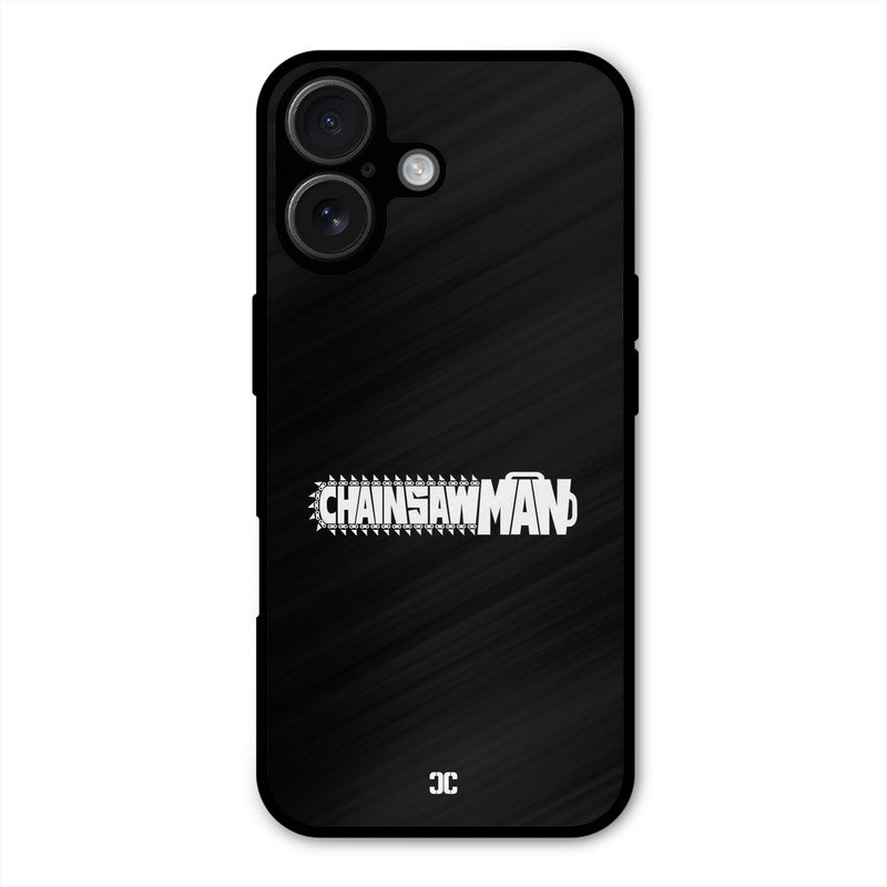 Chainsaw Logo iPhone 16 Mobile Back Cover - Anime PrintShield Case