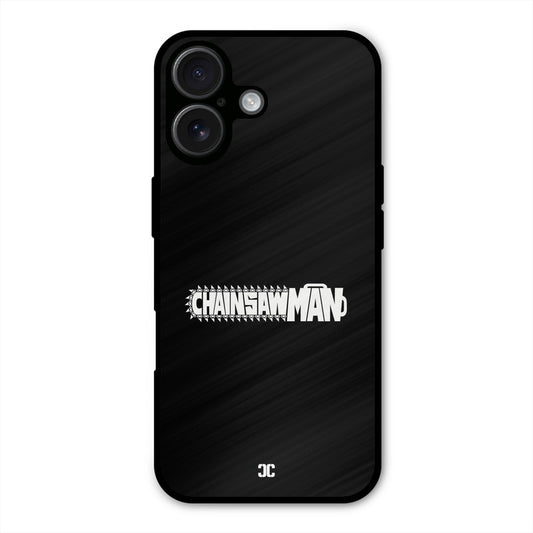 Chainsaw Logo iPhone 16 Mobile Back Cover - Anime PrintShield Case