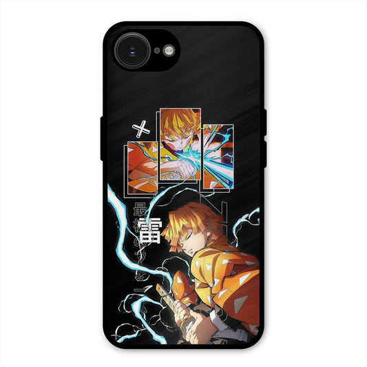 Aggressive Zenitsu iPhone 16e Mobile Back Cover - Anime PrintShield Case