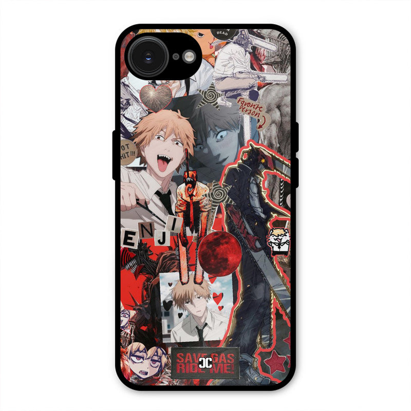 Denji Thoughts iPhone 16e Mobile Back Cover - Anime PrintShield Case