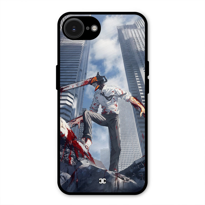Denji Fighting iPhone 16e Mobile Back Cover - Anime PrintShield Case