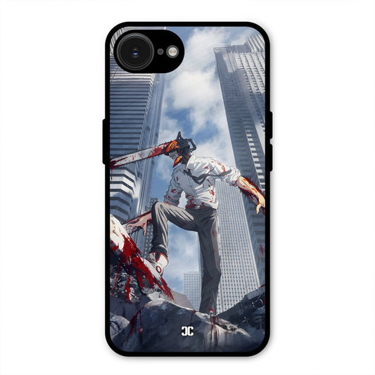 Denji Fighting iPhone 16e Mobile Back Cover - Anime PrintShield Case