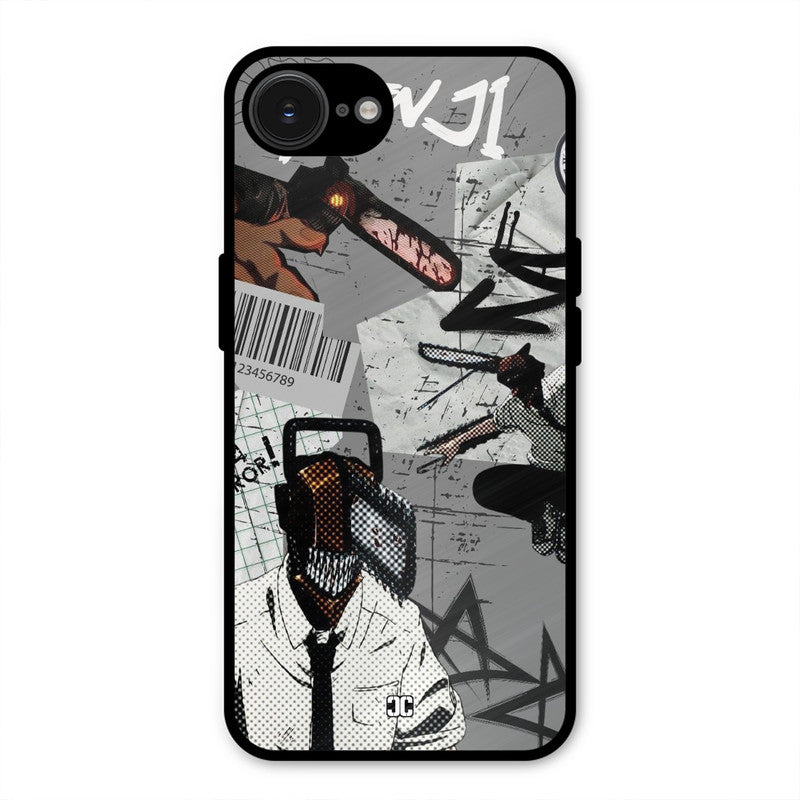 Denji Rage iPhone 16e Mobile Back Cover - Anime PrintShield Case
