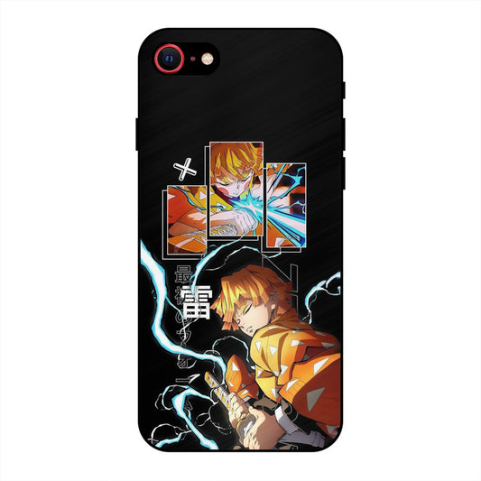 Aggressive Zenitsu iPhone SE 2020 Mobile Back Cover - Anime PrintShield Case