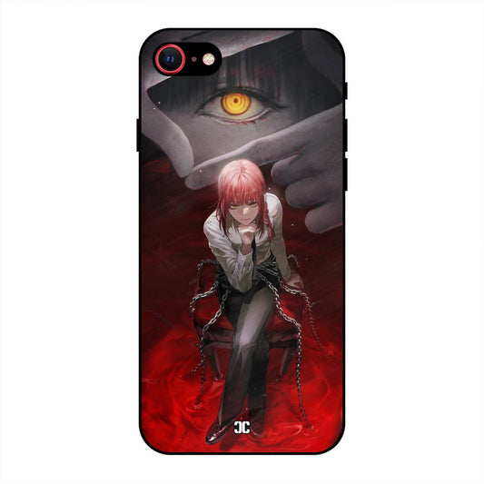 Makima Chains iPhone SE 2020 Mobile Back Cover - Anime PrintShield Case