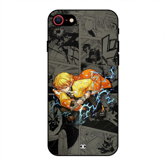 Zenitsu Manga iPhone SE 2020 Mobile Back Cover - Anime PrintShield Case