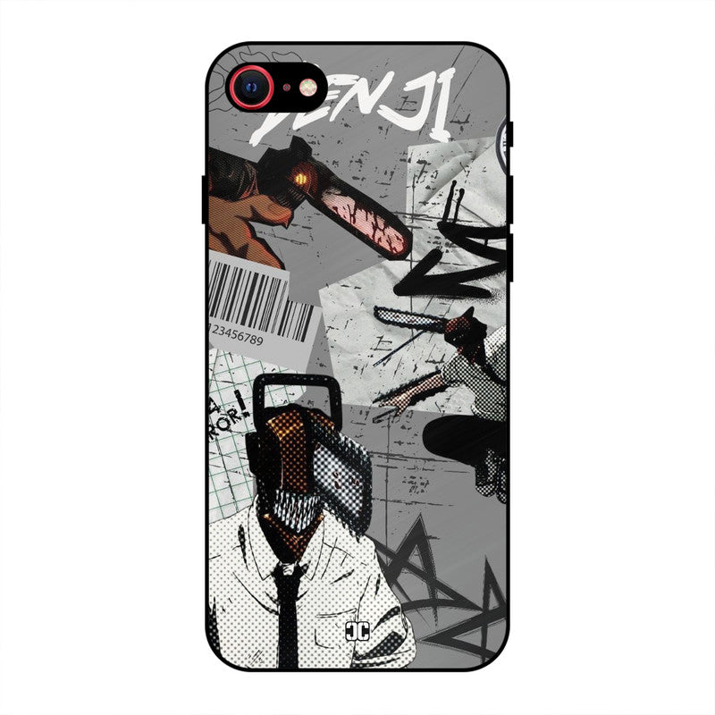 Denji Rage iPhone SE 2020 Mobile Back Cover - Anime PrintShield Case