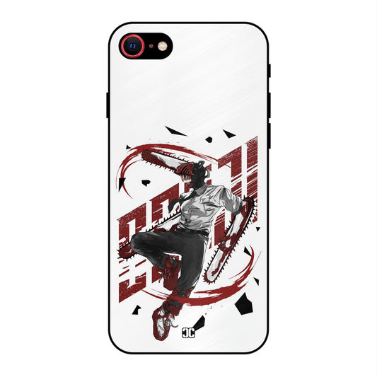 Chainsawman Typo iPhone SE 2020 Mobile Back Cover - Anime PrintShield Case