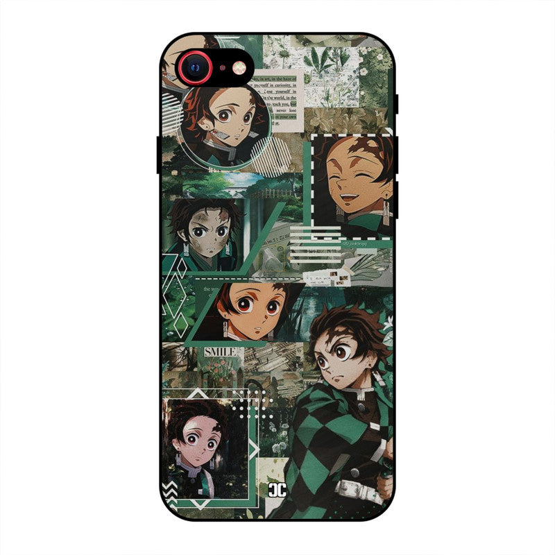 Tanjiro Thoughts iPhone SE 2020 Mobile Back Cover - Anime PrintShield Case