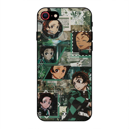 Tanjiro Thoughts iPhone SE 2020 Mobile Back Cover - Anime PrintShield Case