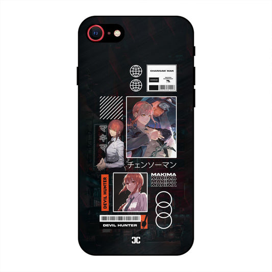 Devil Hunter Makima iPhone SE 2020 Mobile Back Cover - Anime PrintShield Case