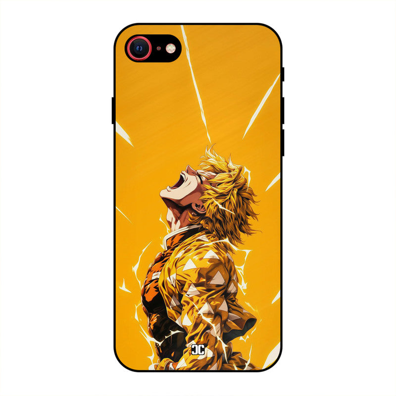 Shouting Zenitsu iPhone SE 2020 Mobile Back Cover - Anime PrintShield Case