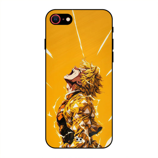 Shouting Zenitsu iPhone SE 2020 Mobile Back Cover - Anime PrintShield Case