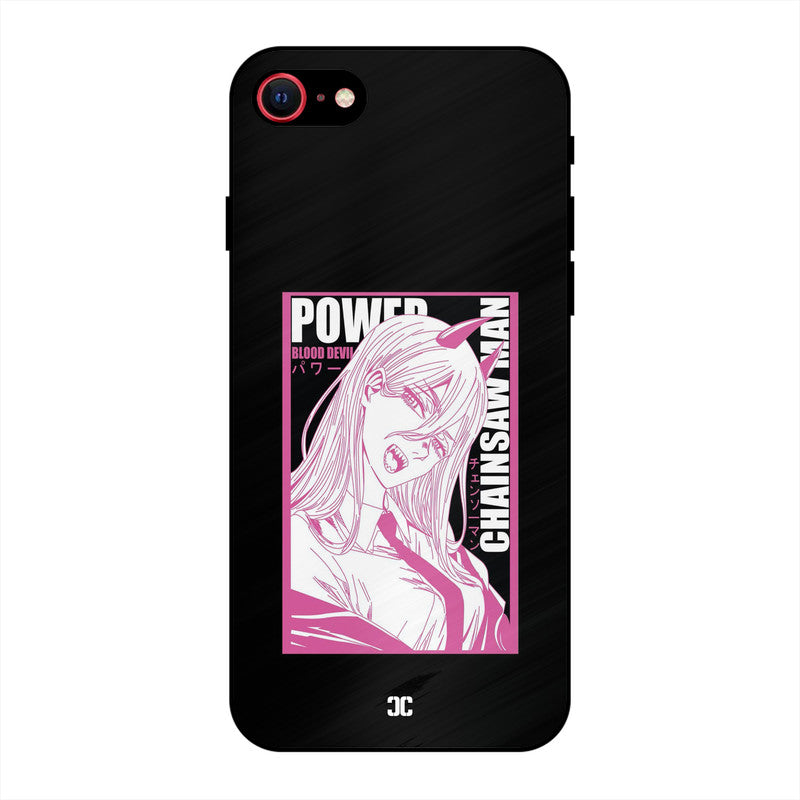 Blood Devil Power iPhone SE 2022 Mobile Back Cover - Anime PrintShield Case