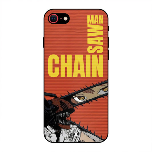 Raging Chainsaw iPhone SE 2022 Mobile Back Cover - Anime PrintShield Case