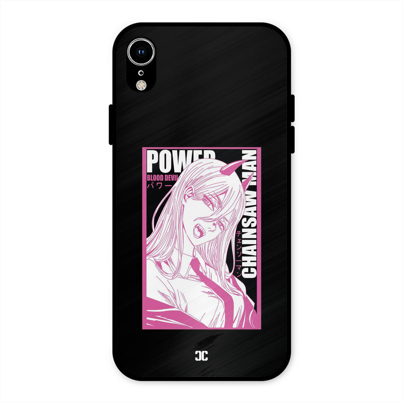 Blood Devil Power iPhone XR Mobile Back Cover - Anime PrintShield Case