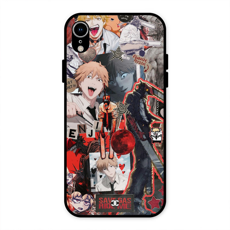Denji Thoughts iPhone XR Mobile Back Cover - Anime PrintShield Case