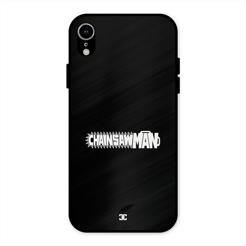 Chainsaw Logo iPhone XR Mobile Back Cover - Anime PrintShield Case