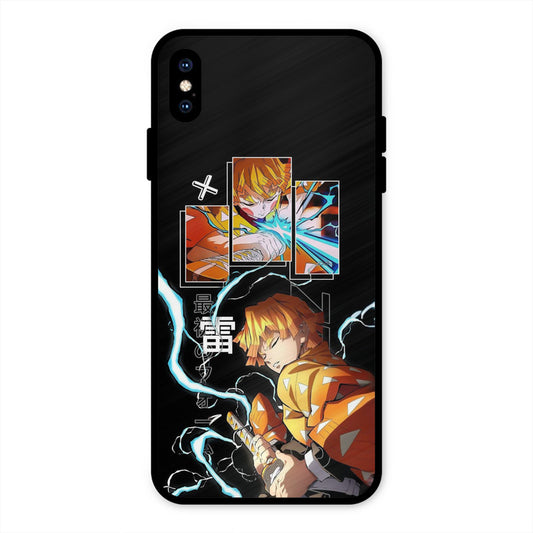 Aggressive Zenitsu iPhone XS Max Mobile Back Cover - Anime PrintShield Case