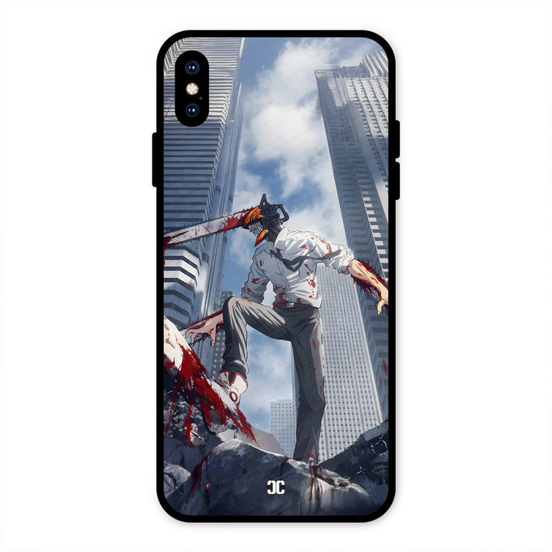 Denji Fighting iPhone XS Max Mobile Back Cover - Anime PrintShield Case