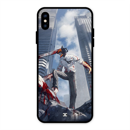 Denji Fighting iPhone XS Max Mobile Back Cover - Anime PrintShield Case