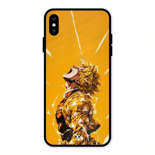 Shouting Zenitsu iPhone XS Max Mobile Back Cover - Anime PrintShield Case