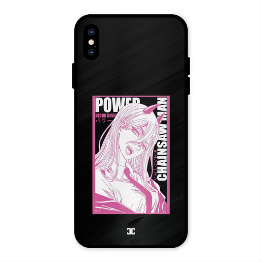 Blood Devil Power iPhone XS Max Mobile Back Cover - Anime PrintShield Case