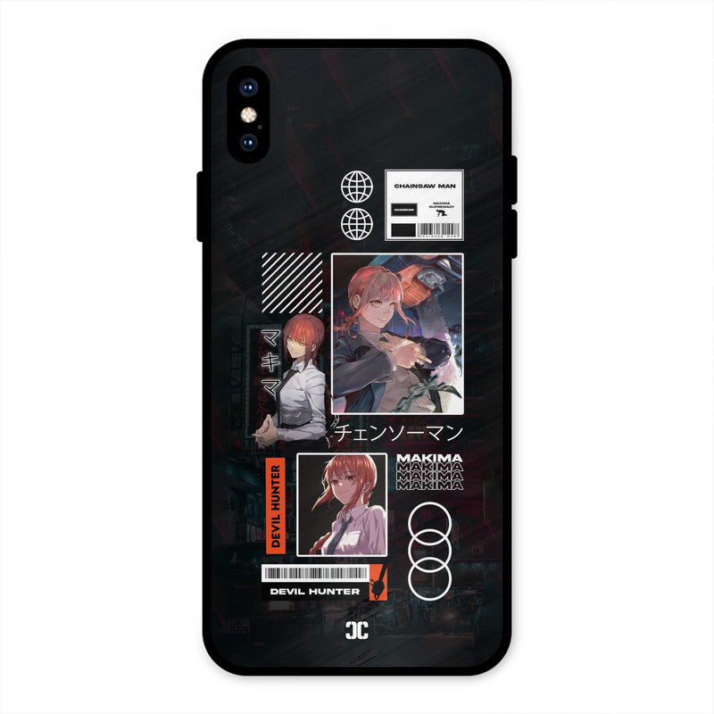 Devil Hunter Makima iPhone XS Max Mobile Back Cover - Anime PrintShield Case