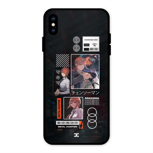 Devil Hunter Makima iPhone XS Max Mobile Back Cover - Anime PrintShield Case