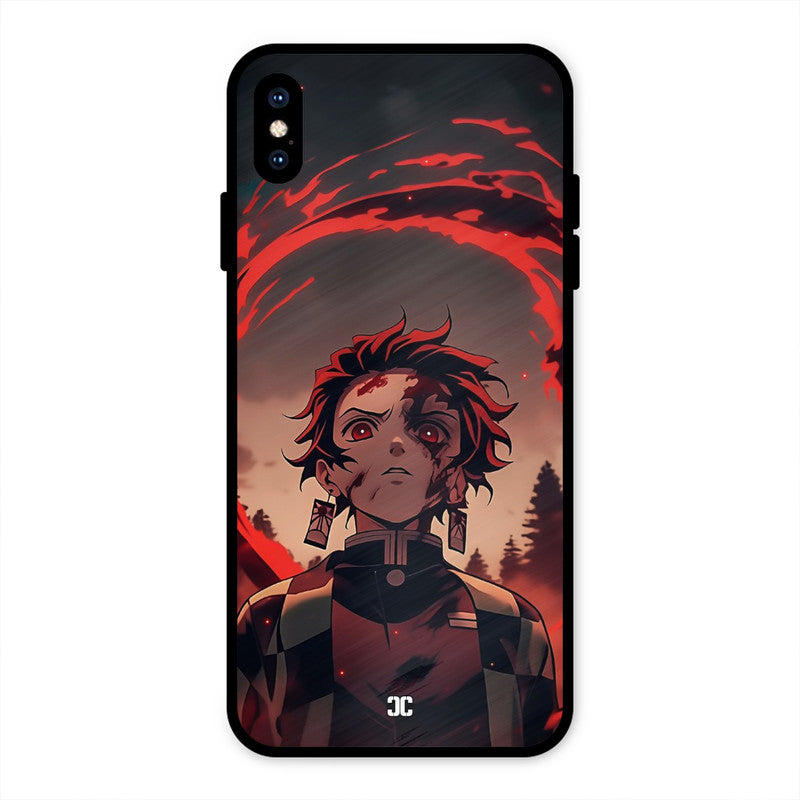 Raging Tanjiro iPhone XS Max Mobile Back Cover - Anime PrintShield Case