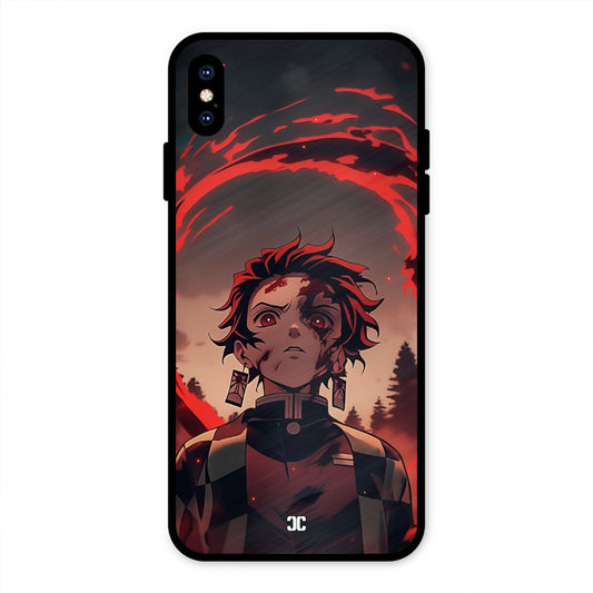 Raging Tanjiro iPhone XS Max Mobile Back Cover - Anime PrintShield Case