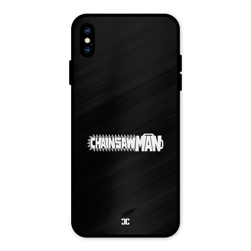 Chainsaw Logo iPhone XS Max Mobile Back Cover - Anime PrintShield Case