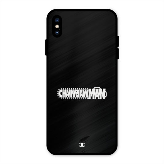 Chainsaw Logo iPhone XS Max Mobile Back Cover - Anime PrintShield Case