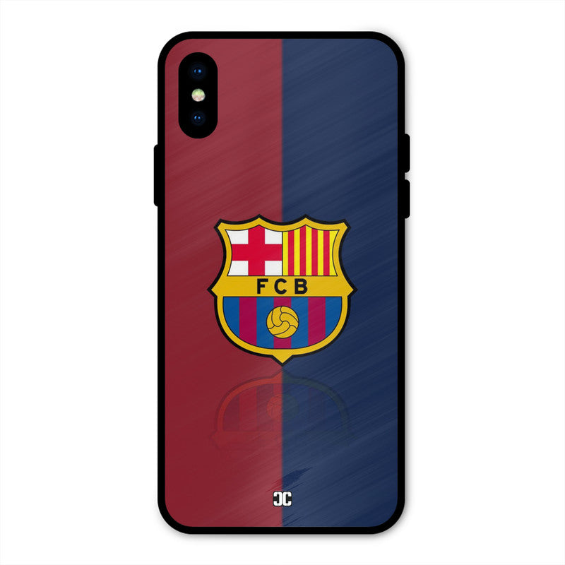 Barcelona Logo iPhone XS Mobile Back Cover - Sports PrintShield Case