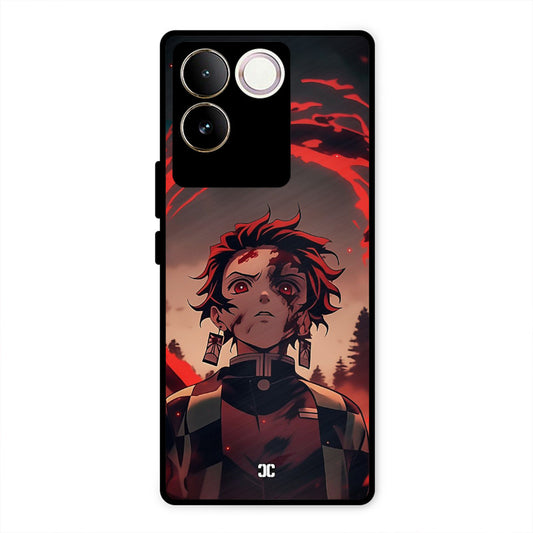 Raging Tanjiro iQOO Z7 Pro Mobile Back Cover - Anime PrintShield Case