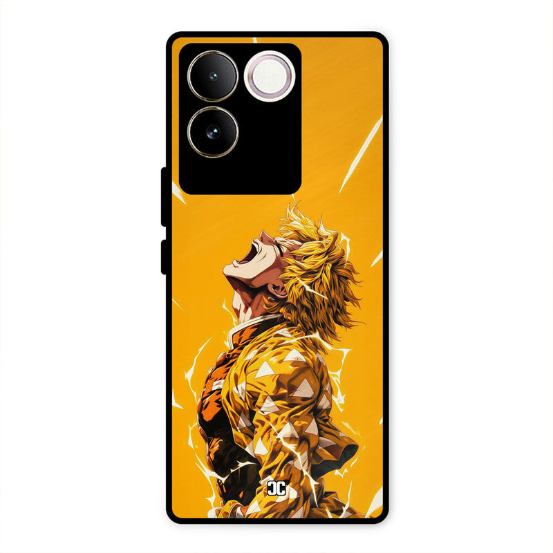 Shouting Zenitsu iQOO Z7 Pro Mobile Back Cover - Anime PrintShield Case