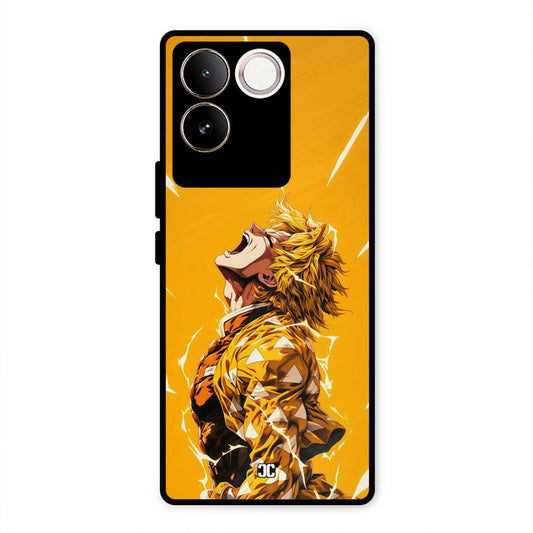 Shouting Zenitsu iQOO Z7 Pro Mobile Back Cover - Anime PrintShield Case