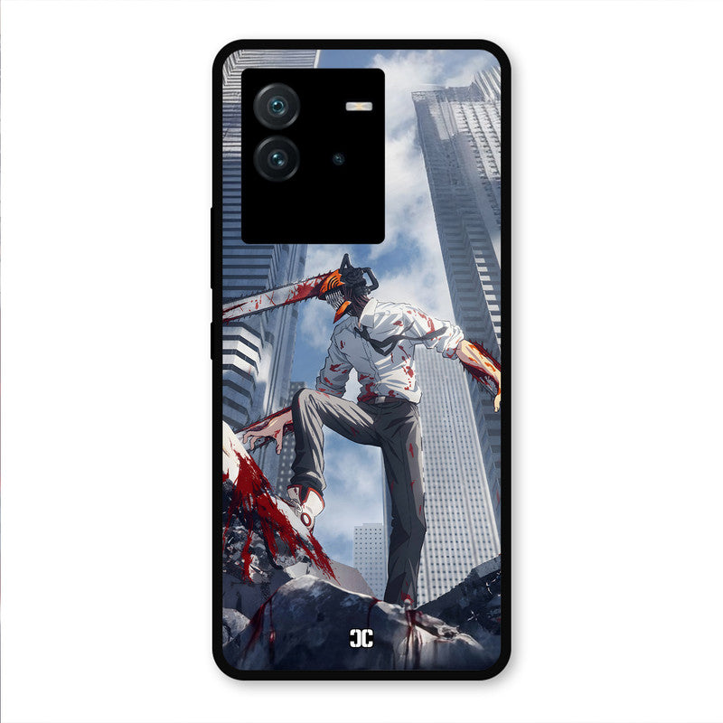 Denji Fighting iQoo Neo 6 Mobile Back Cover - Anime PrintShield Case