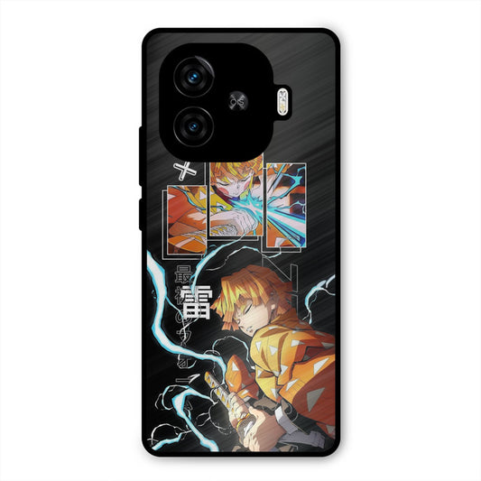 Aggressive Zenitsu iQoo Z9 Turbo Mobile Back Cover - Anime PrintShield Case