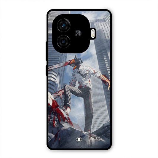 Denji Fighting iQoo Z9 Turbo Mobile Back Cover - Anime PrintShield Case