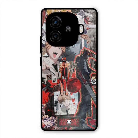 Denji Thoughts iQoo Z9 Turbo Mobile Back Cover - Anime PrintShield Case