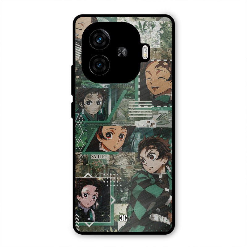 Tanjiro Thoughts iQoo Z9 Turbo Mobile Back Cover - Anime PrintShield Case