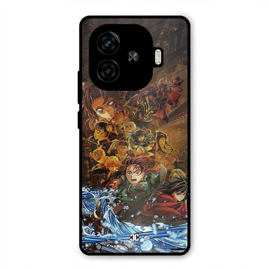 Demon Slayers iQoo Z9 Turbo Mobile Back Cover - Anime PrintShield Case