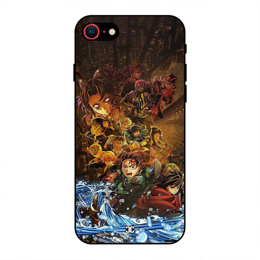 Demon Slayers iPhone 8 Mobile Back Cover - Anime PrintShield Case