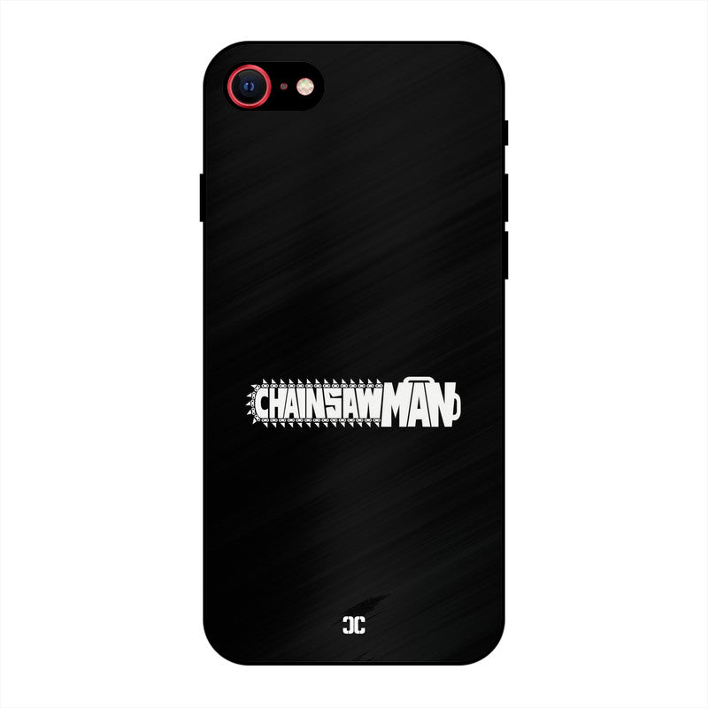 Chainsaw Logo iPhone 8 Mobile Back Cover - Anime PrintShield Case