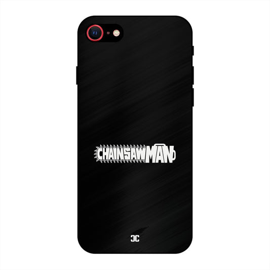 Chainsaw Logo iPhone 8 Mobile Back Cover - Anime PrintShield Case