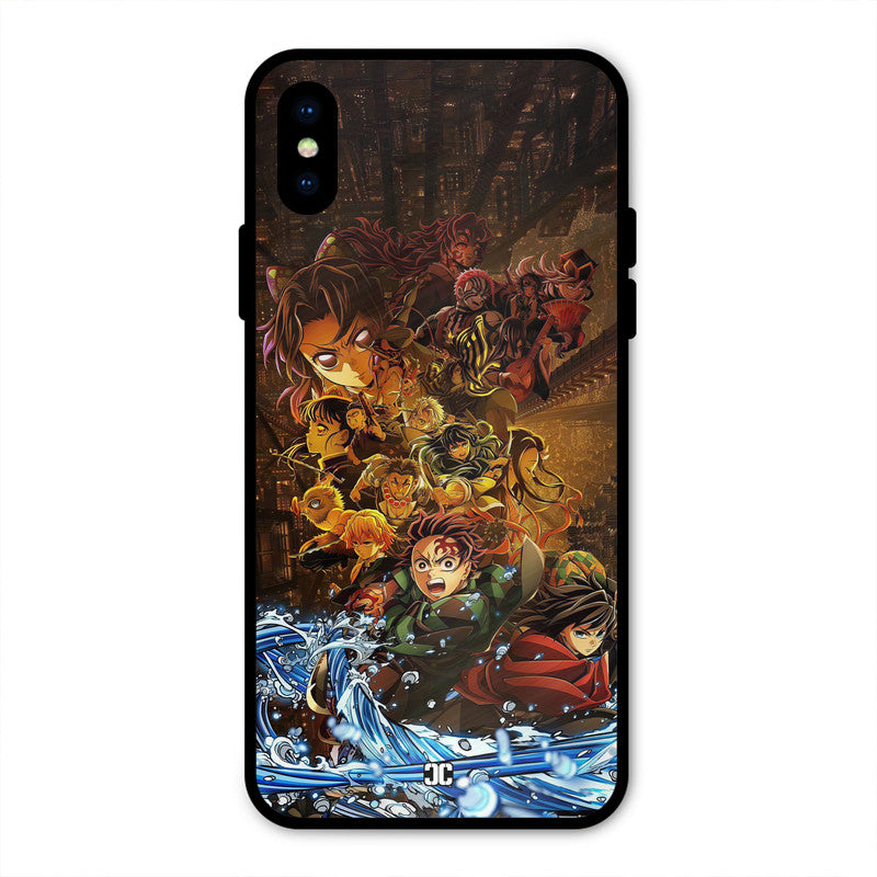 Demon Slayers iPhone X Mobile Back Cover - Anime PrintShield Case