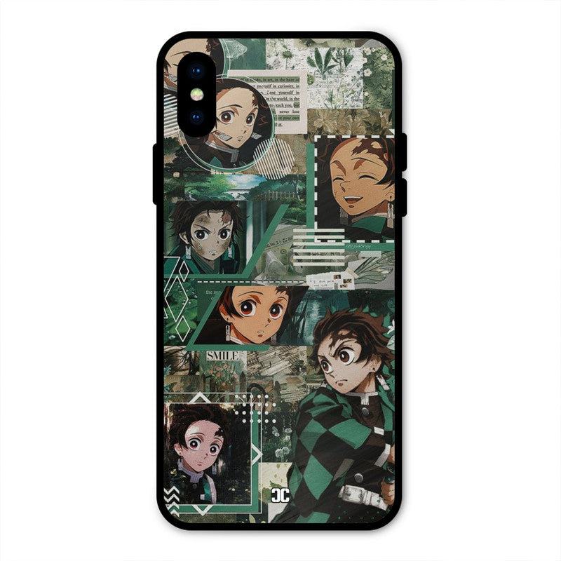 Tanjiro Thoughts iPhone X Mobile Back Cover - Anime PrintShield Case